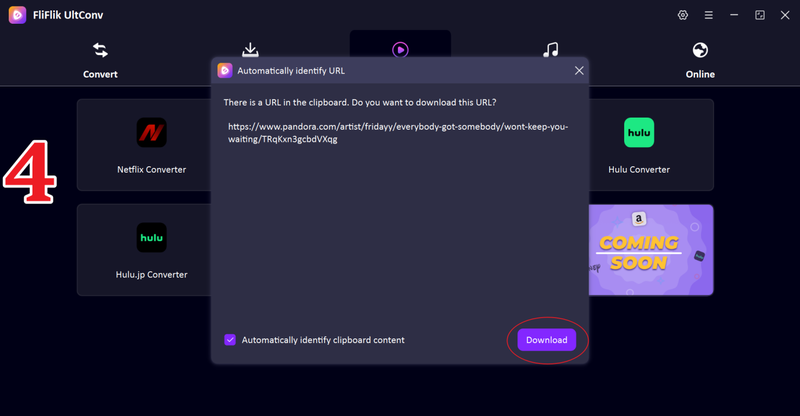 Track Detected Popup Ultconv