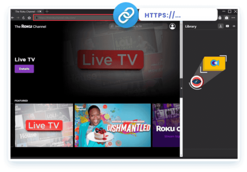 paste roku video url into cleverget