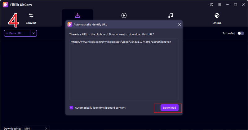 Paste Tiktok Link to Download
