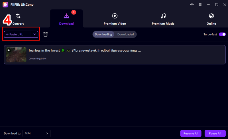 paste url to ultconv