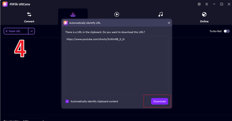 Paste Youtube Video Using Ultconv