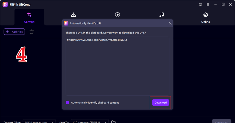 Download Youtube Video Using Ultconv