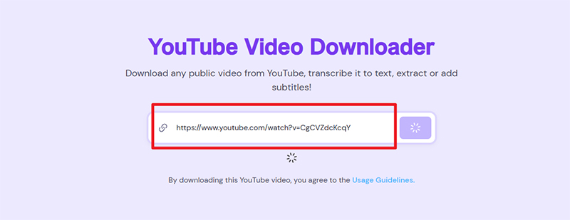 paste url in zeemo ai