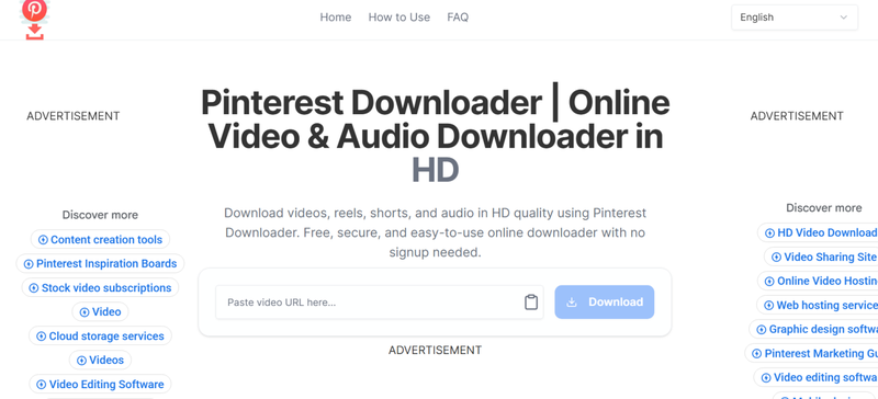 Pdownloader Pinterest Video Downloader