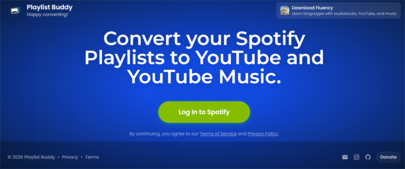 convert spotify playlist to youtube with playlistbuddy