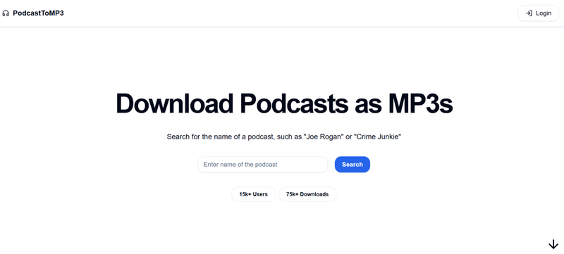 Podcast Mp3 Downloader