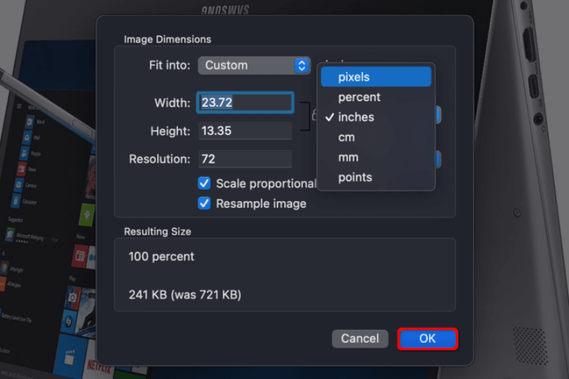 Preview image on Mac
