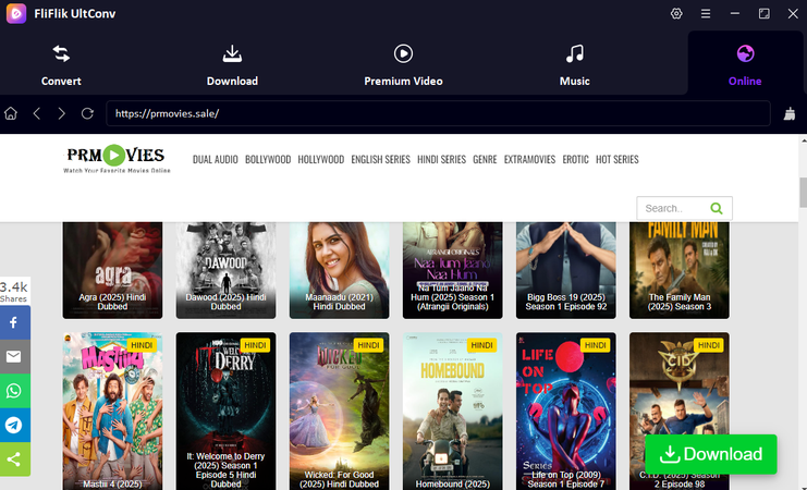 Prmovie Interface Ultconv