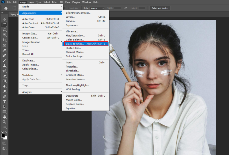 Black and White Filter in PS
