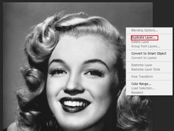 PS duplucate layer