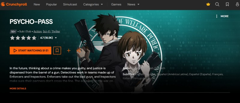 psycho pass psychological anime