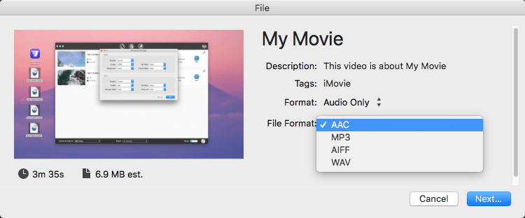 Record Audio from Facebook with Imovie