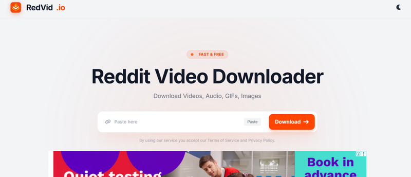 Redvid Io Reddit Downloader Page