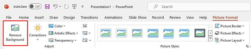 remove background in office powerpoint