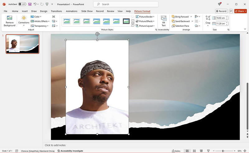 remove white background in office powerpoint