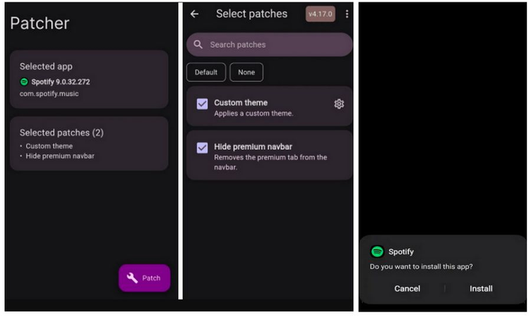 Revanced Spotify Install