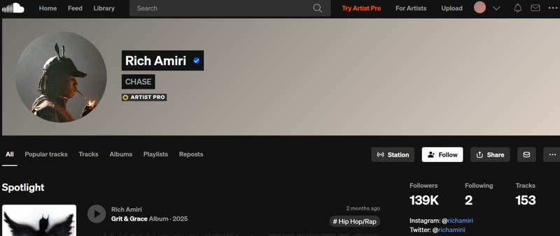 Soundcloud Rapper Rich Amiri