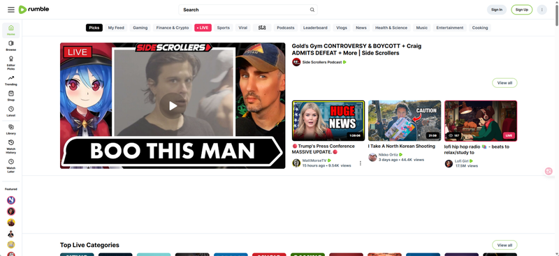 Rumble Video Platform