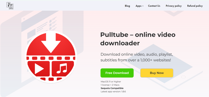 Safari Video Downloader on Mac Pulltube
