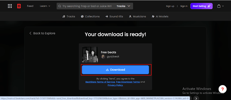 save beatstars mp3 wav