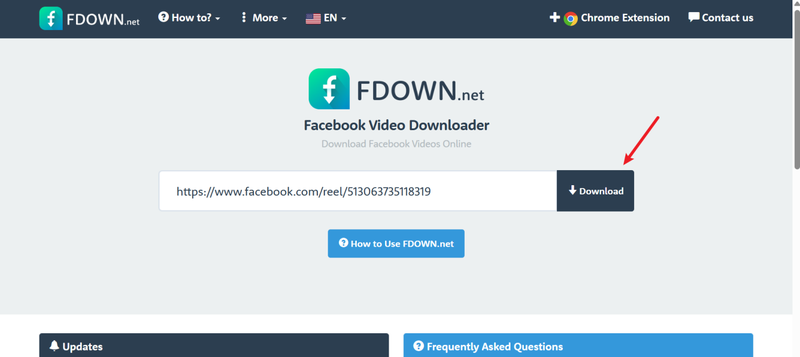 Steps to Save Facebook with Fdown