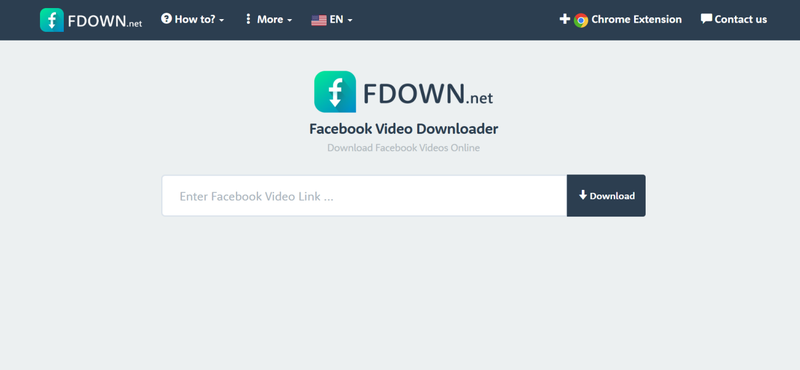 Save Facebook with Fdown