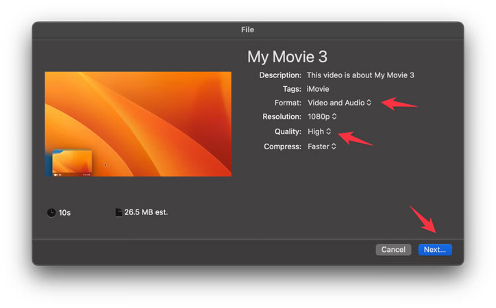 Save Imovie File As Mp4