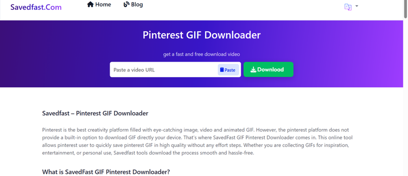 Savedfast Pinterest Gif Downloader