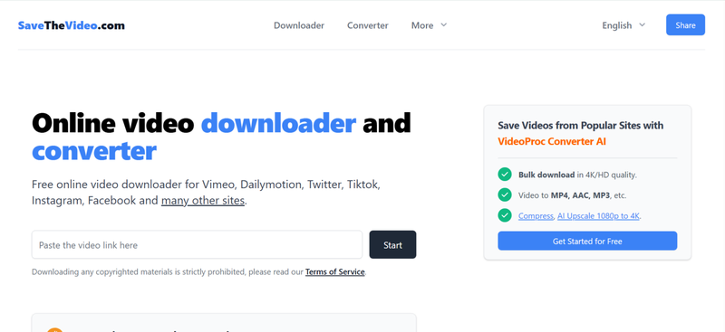 Savethevideo Website