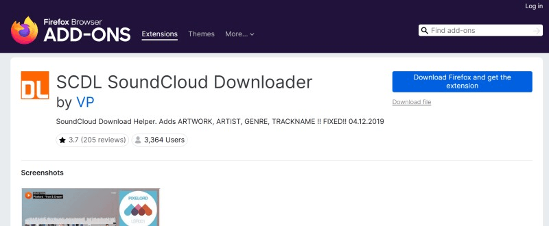 scdl soundcloud downloader firefox extension