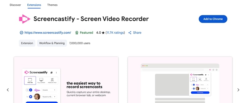 screen record on chromebook with screencastify browser extension