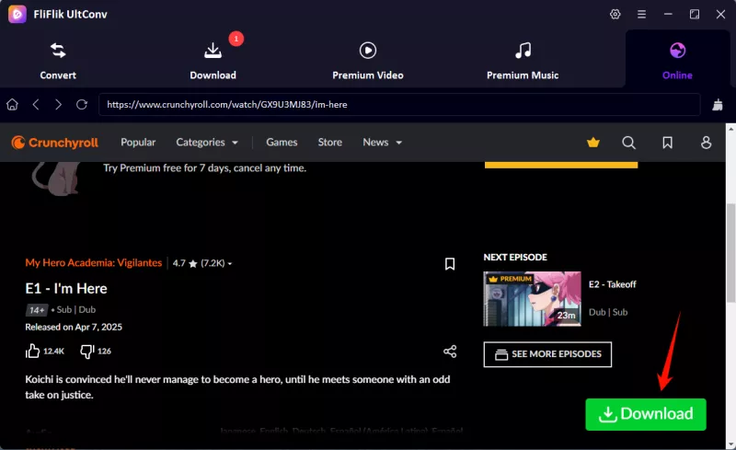Browse and Search Anime Episodes in Ultconv