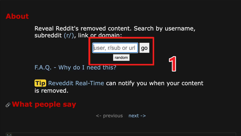 See Deleted Reddit Posts Reveddit
