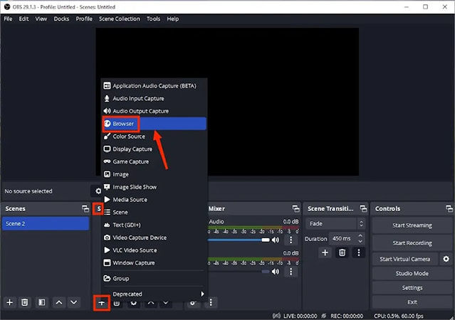 select-browser-source-obs