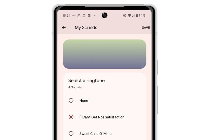 Select Custom Song Ringtone