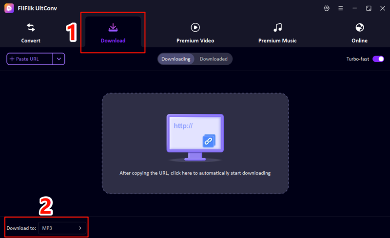set output format as MP3