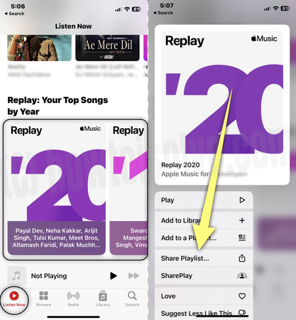 Share Apple Music Replay