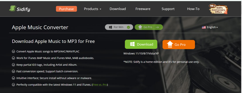 Sidify Apple Music to Mp3 Converter