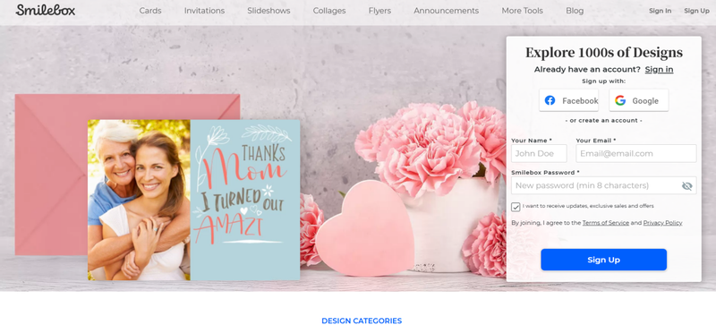 Smilebox Animated Ecard Maker