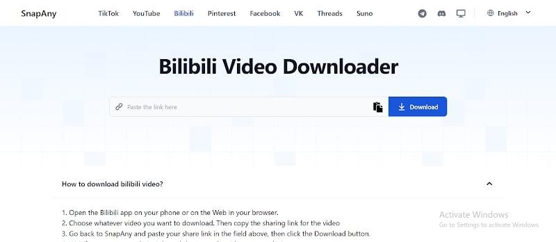 snapany bilibili downloader