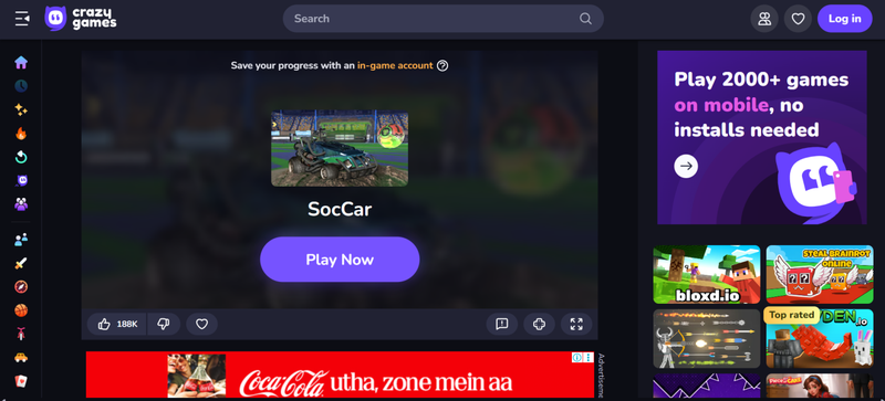 Car Game Unblocked for School Soccar