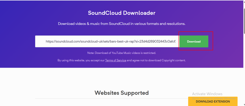 Choose Download Option and Save