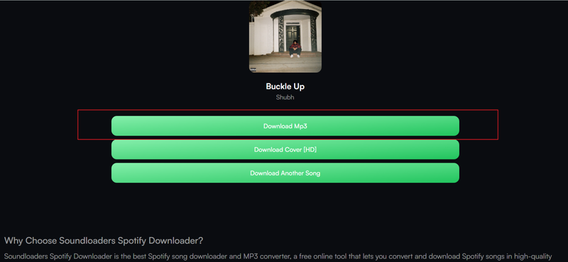 Download Spotify Song As Mp3 File from Soundloaders