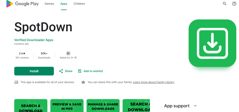Spotdown Android Spotify Downloader