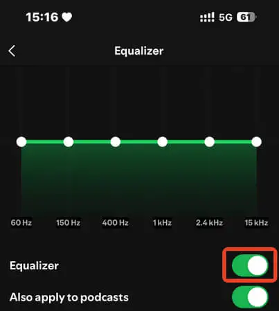 Spotify Eq Sliders and Presets