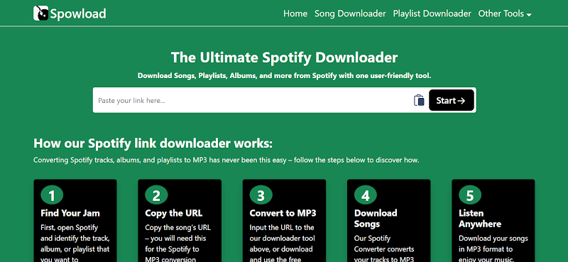 spotify playlist downloader spowload