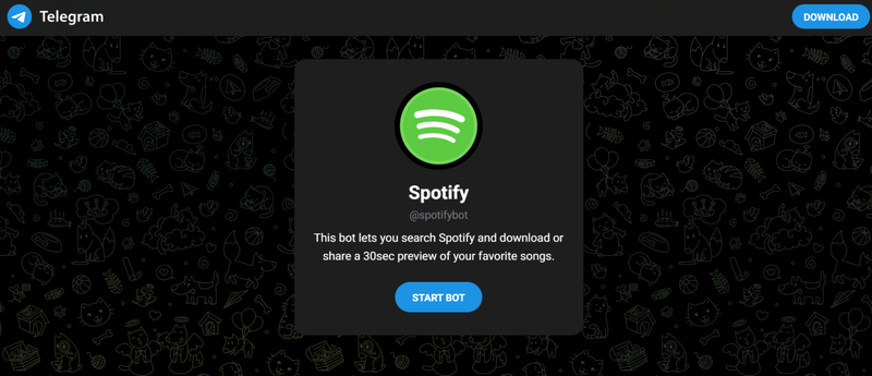 Spotifybot Telegram Music Preview