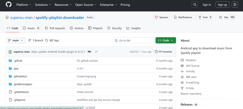 Spotifyplaylistdownloader Android App