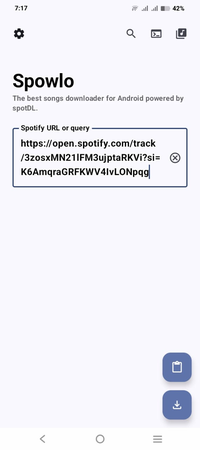 Spowlo Tap Download Button