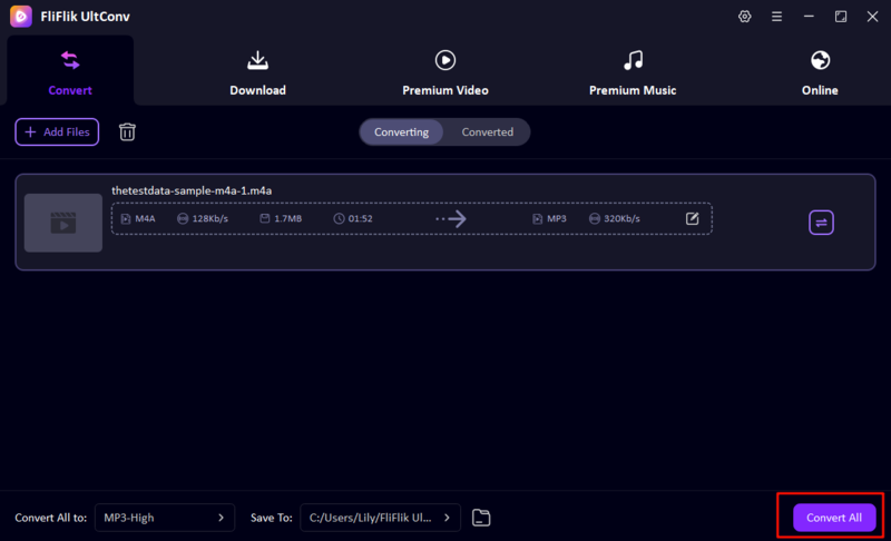 start convert process